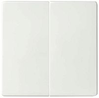 Лицевая панель Simon82 для 2-кл. выключателя белый картинка